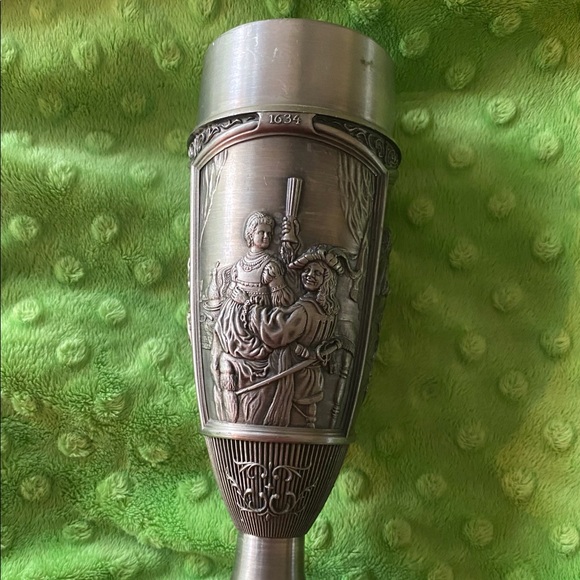 Beautiful Pair,Pewter Wine Goblet/ Chalice - Picture 6 of 13